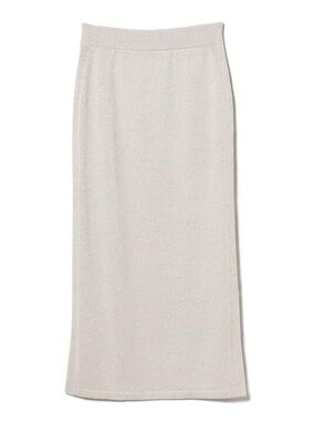 Zara Cream Midi Knit Skirt